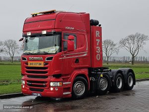 Strona kierowcy z przodu — Scania R730 8X4 147T z 2012 roku