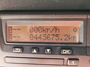 Licznik przebiegu — DAF CF 340 4x2 FTS Airco z 2018 roku