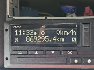 Licznik przebiegu — DAF XF 430 z 2018 roku