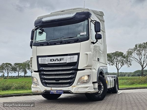 DAF XF 450 z 2019 roku, ciągnik siodłowy z zagranicy — przód pojazdu