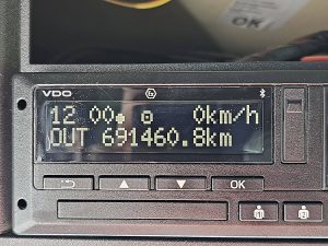 Licznik przebiegu — DAF XF 480 z 2018 roku