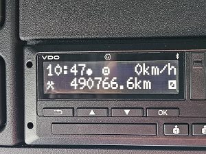 Licznik przebiegu — DAF XF 480 SSC MEGA 491TKM z 2019 roku