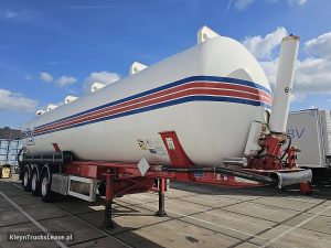 Strona pasażera z przodu — Feldbinder KIP 60.3 GGVS/ADR z 2009 roku