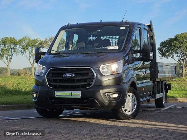 Ford TRANSIT 2.0 DUB.Cab Open-Laadbak z 2021 roku, skrzyniowy z zagranicy — przód pojazdu