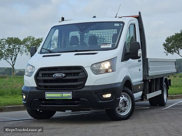 Ford TRANSIT 350 2.0 ECO 130 DL L4 z 2023 roku, skrzyniowy z zagranicy — przód pojazdu