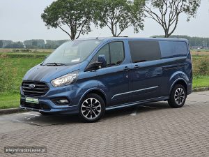 Strona kierowcy z przodu — Ford TRANSIT CUSTOM 2.0 L2 SPORT Dub.Cabine! z 2019 roku