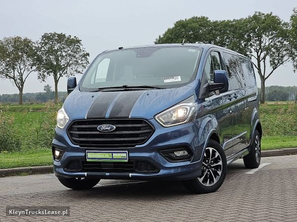 Ford TRANSIT CUSTOM 2.0 L2 SPORT Dub.Cabine! z 2019 roku, blaszak z zagranicy — przód pojazdu