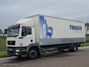 Strona kierowcy z przodu — MAN 18.340 TGM AIRCO TAILLIFT z 2013 roku
