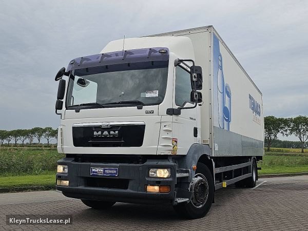 MAN 18.340 TGM AIRCO TAILLIFT z 2013 roku, kontener z zagranicy — przód pojazdu
