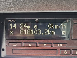 Licznik przebiegu — MAN 26.500 TGX 6x2/2 BLS z 2017 roku