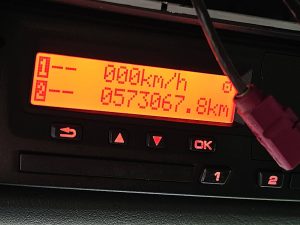 Licznik przebiegu — MAN 35.400 TGS Schmitz Mulde 8x6 z 2015 roku
