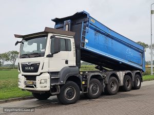 Strona kierowcy z przodu — MAN 49.460 TGS 10X8 BB 22M3 TIPPER z 2019 roku