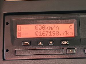 Licznik przebiegu — MAN 8.220 TGL PTO AIRCO WB305 z 2018 roku