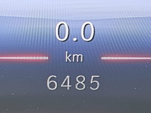 Licznik przebiegu — Mercedes-Benz EQV 300 wltp 364 kms z 2024 roku