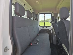 Rzędy siedzeń i ścianka działowa — Renault MASTER 2.3 DUB.Cab Open-Laadbak z 2016 roku