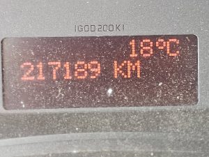 Licznik przebiegu — Renault MASTER 2.3 DUB.CAB Open-Laadbak z 2018 roku