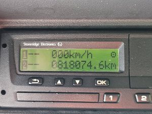 Licznik przebiegu — Scania P370 z 2017 roku