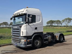 Strona kierowcy z przodu — Scania R420 HIGHLINE RETARDER z 2009 roku