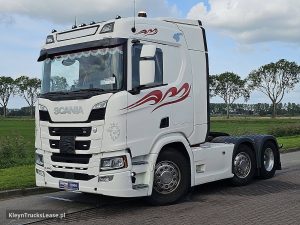 Strona kierowcy z przodu — Scania R450 6x2/4 NB z 2018 roku