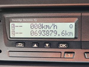 Licznik przebiegu — Scania R450 6x2/4 NB z 2018 roku