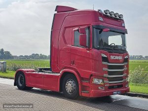 Strona pasażera z przodu — Scania R500 ADR z 2019 roku