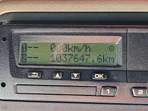 Licznik przebiegu — Scania R580 TL,bogie,durabright z 2016 roku
