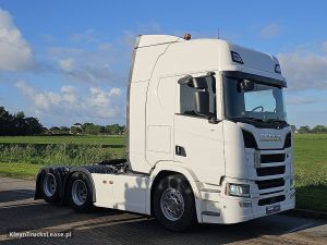 Strona pasażera z przodu — Scania R650 6X2 V8 RETARDER PTO z 2019 roku