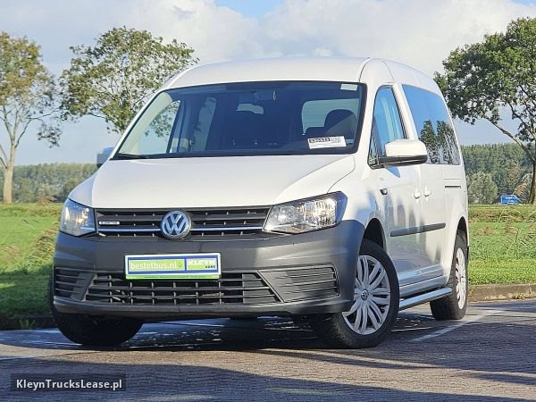Volkswagen CADDY 2.0 L2 Maxi 5P 2x Schuif z 2019 roku, do przewozu osób z zagranicy — przód pojazdu