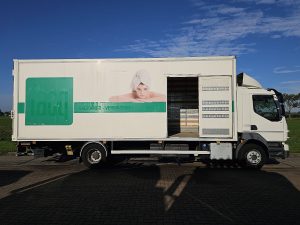 Drzwi boczne przestrzeni ładunkowej — Volvo FL 250.12 z 2017 roku