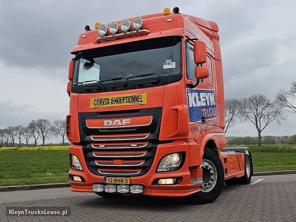 DAF XF 460 SPACECAB ALCOA'S z 2016 roku, ciągnik siodłowy z zagranicy — przód pojazdu