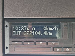Licznik przebiegu — DAF XG 480 323tkm z 2023 roku