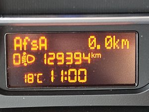 Licznik przebiegu — Fiat DOBLO 1.3 ac EURO6 z 2020 roku