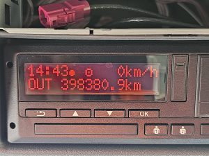 Licznik przebiegu — MAN 18.420 TGX XL 398TKM z 2019 roku